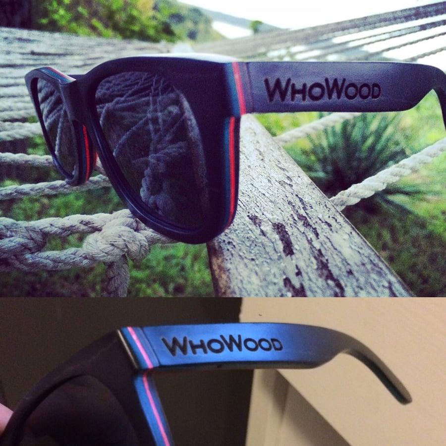 Image of WhoWood™ x Skate Handmade Sunglasses Polarized -Black