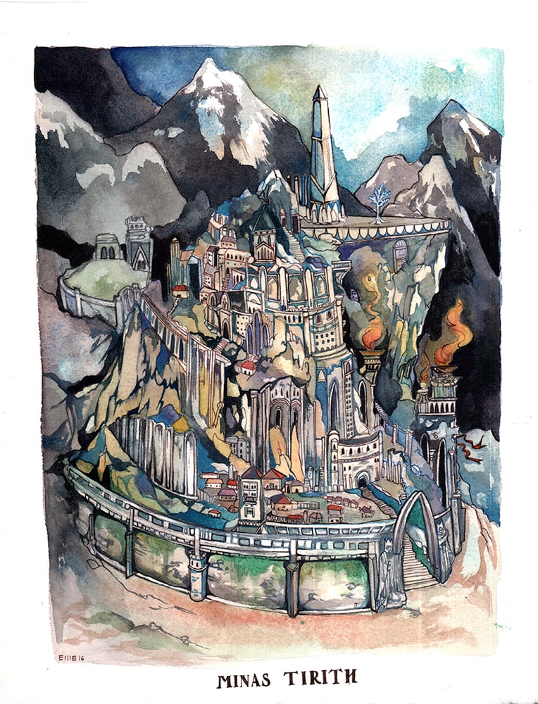 Image of Minas Tirith Print