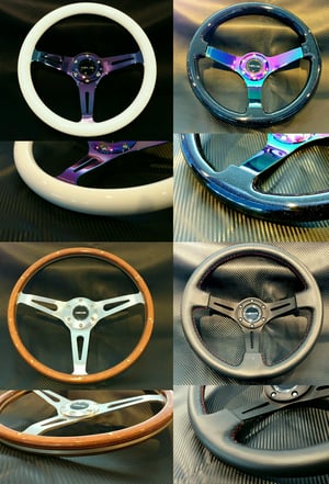 Image of NRG Steering Wheel combo setup Nissan