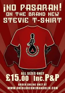 Image of T-Shirt International Brigade mandolin oneblokeonemandolin.com