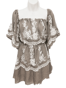 Image of Rum & Ruffles Collection Blouse Set CARAMEL 