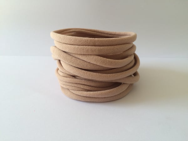 Image of Wholesale nylon headbands- Nude