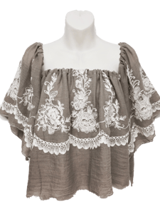 Image of Rum & Ruffles Collection Blouse CARAMEL