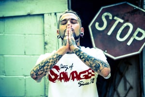 Image of "City of Savages" Logo T-Shirt (White)