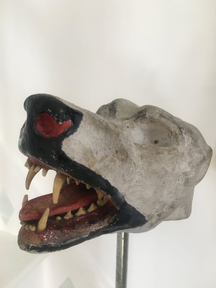 Image of vintage taxidermy paper mache head