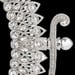 Image of Coquette Swarovski Crystal Silver Vanity Mirror