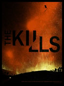 Image of The Kills poster Santa Ana CA. 4/19/16