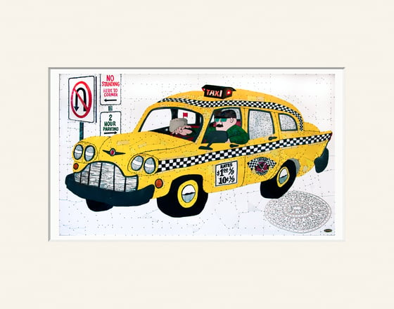 Image of Taxi - 11"x 14" High Quality Matted Digital Print