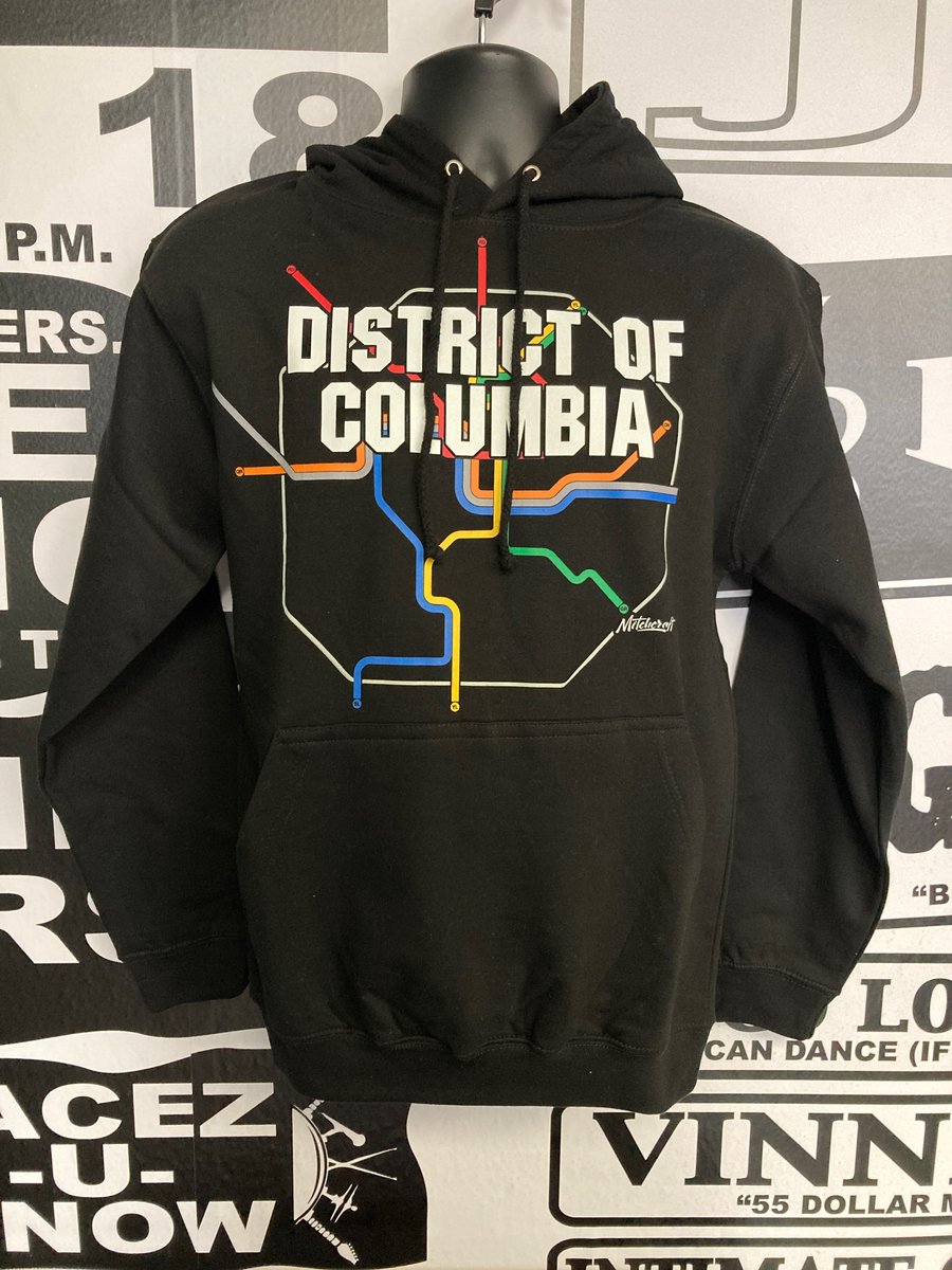 Image of "District of Columbia Subway" Hooded Sweatshirt by Mitchcraft
