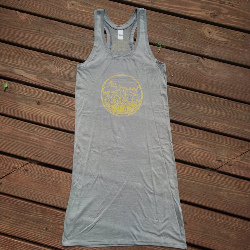 Image of Mountain Scene- racerback tank dress