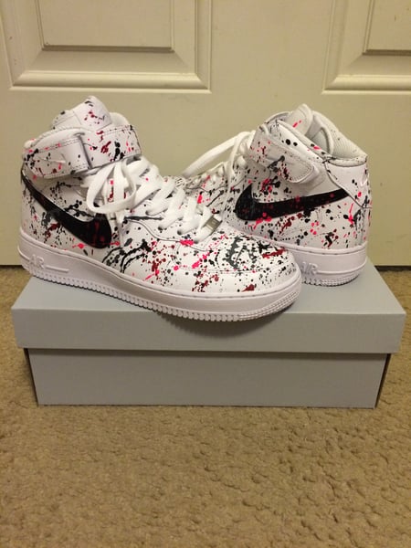 Image of Air force 1 mid "splatter"