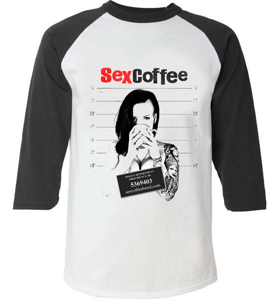 Image of SEXCoffee "Arrest me" Raglan Tee