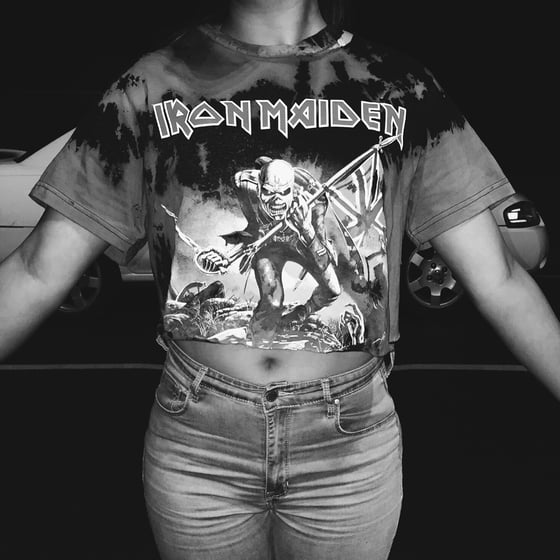 Image of Women's Iron maiden resurrected crop top