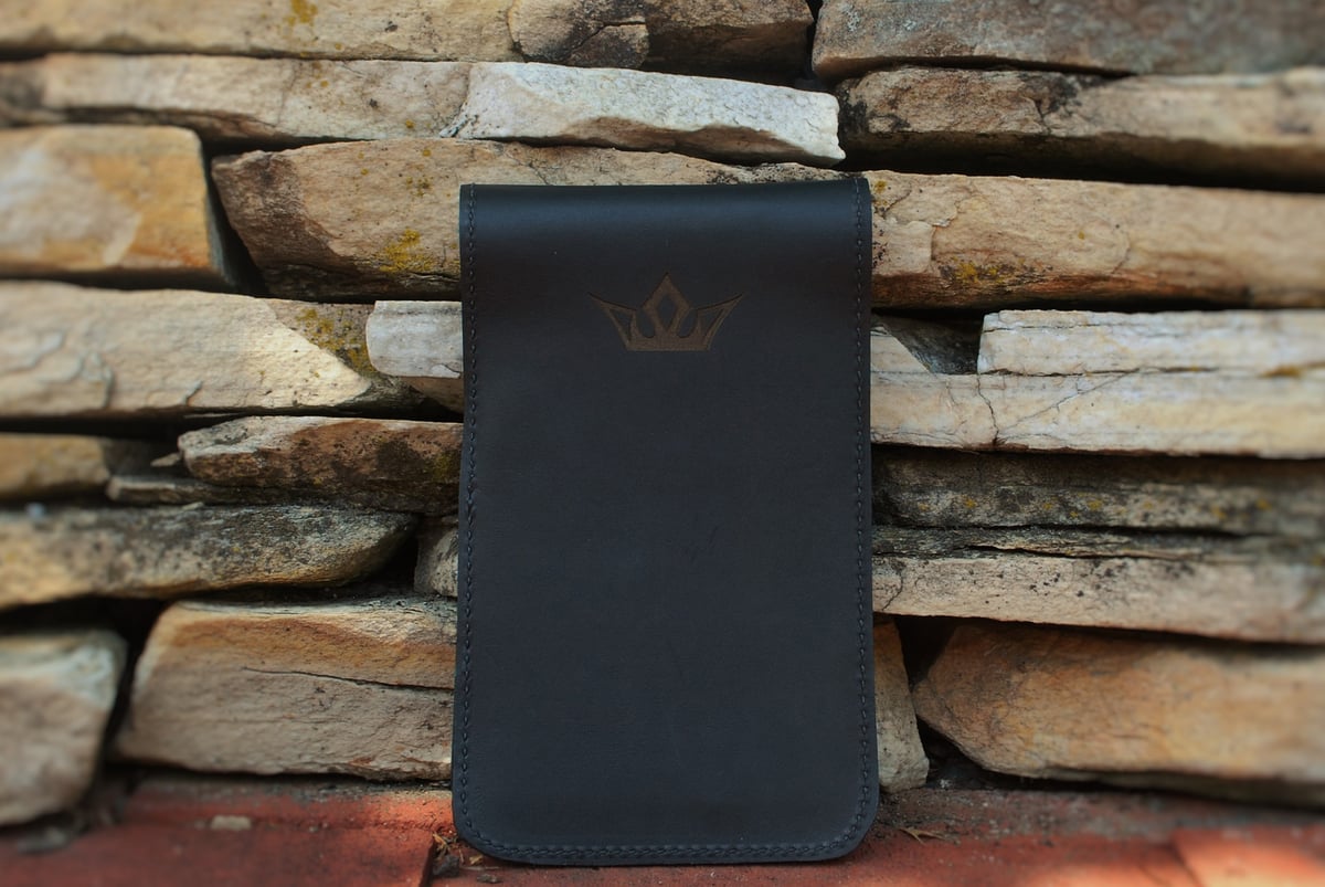 Image of Handcrafted Golf Scorecard Holder (Black Color)