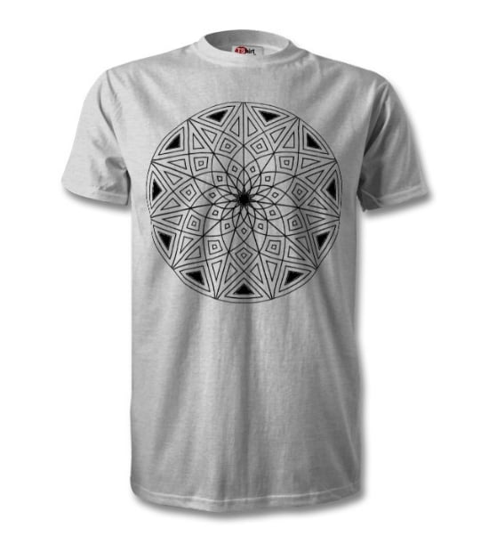 Image of Geometric Circle T-shirt.