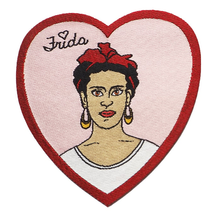 Heart Frida Iron-on Patch