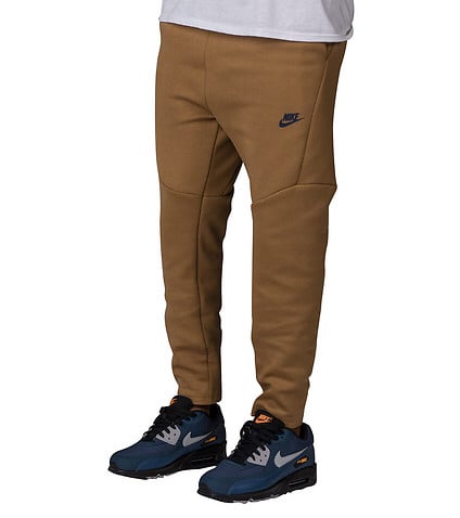 khaki nike tech joggers