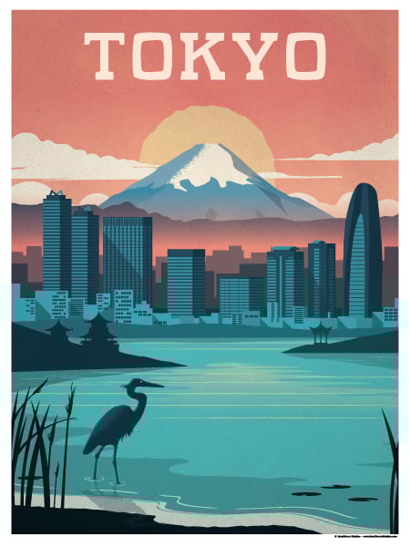 IdeaStorm Studio Store — Vintage Tokyo Poster
