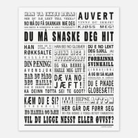 Senja plakat "Du må snaske deg hit"