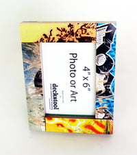 Image 3 of Picture Frame for 4x6 photo. Made from Recycled Skateboards by Deckstool
