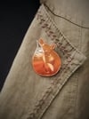 Sleeping Fox Brooch