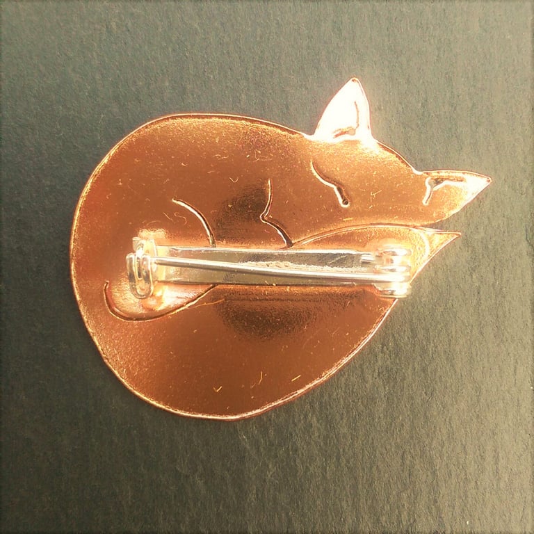 Sleeping Fox Brooch Image 4