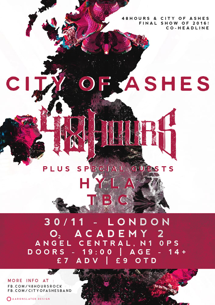 Image of ***TICKETS FOR RESCHEDULED CO-HEADLINE SHOW WITH CITY OF ASHES - LONDON***