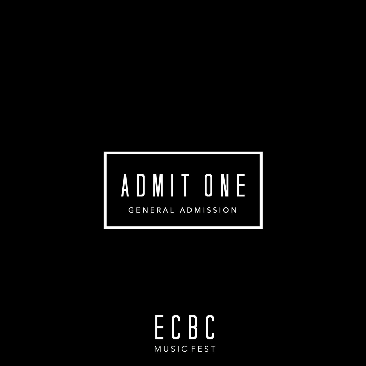 Image of ECBC Music Fest Ticket 