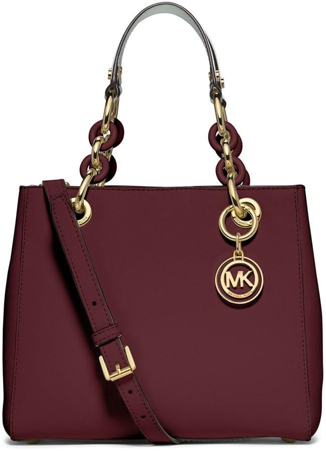 burgundy mk purse