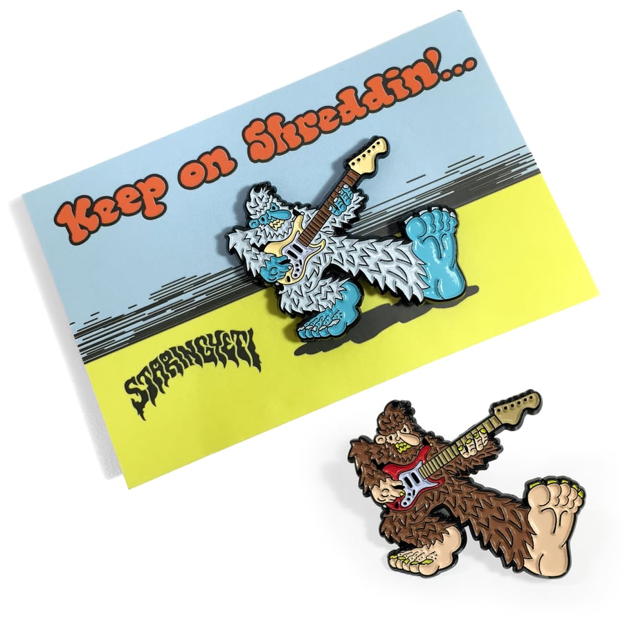Image of Keep On Shreddin' pin
