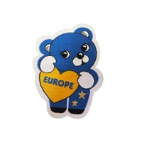 Image 1 of Cute Europe Bear Iron on Patch 