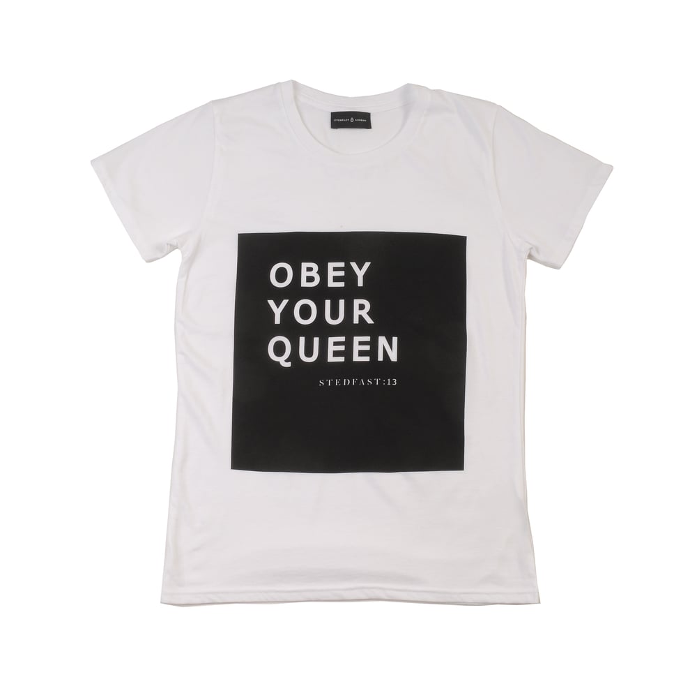 Image of Womens Obey Your Queen T-shirt