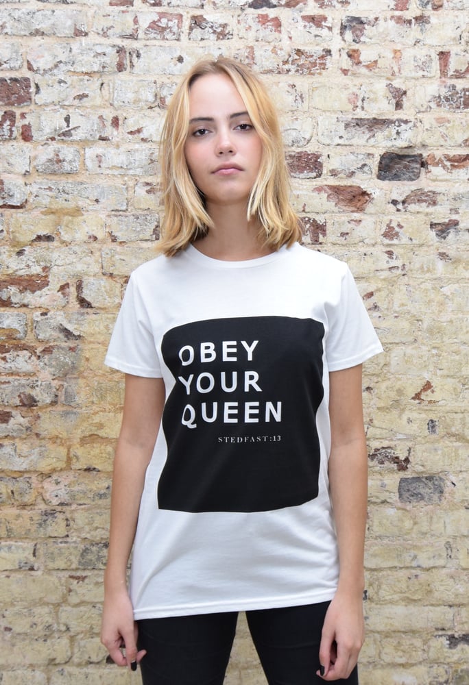 Image of Womens Obey Your Queen T-shirt