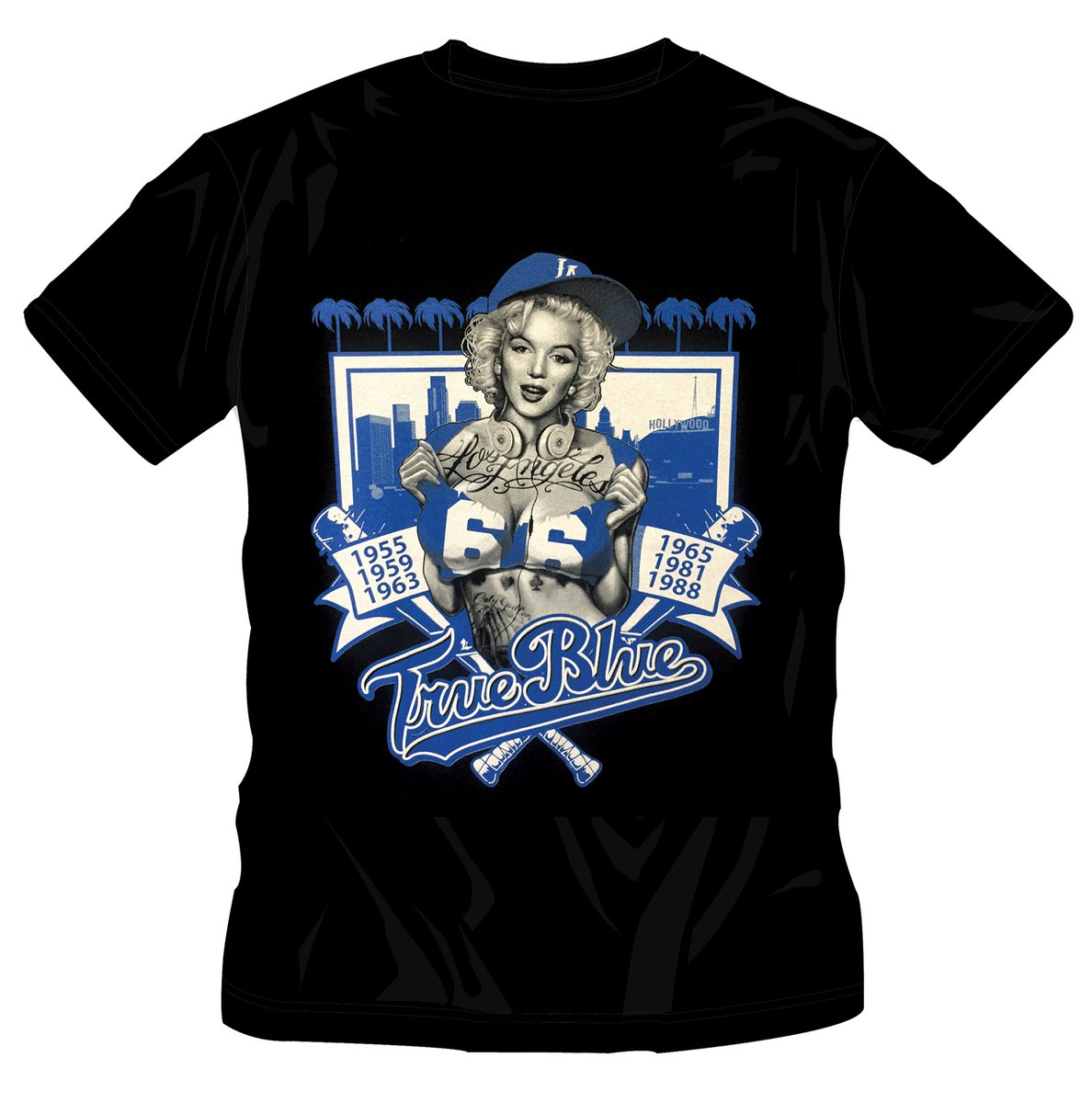 20 Marilyn True Blue Tshirt Thump Music And Clothing 4809