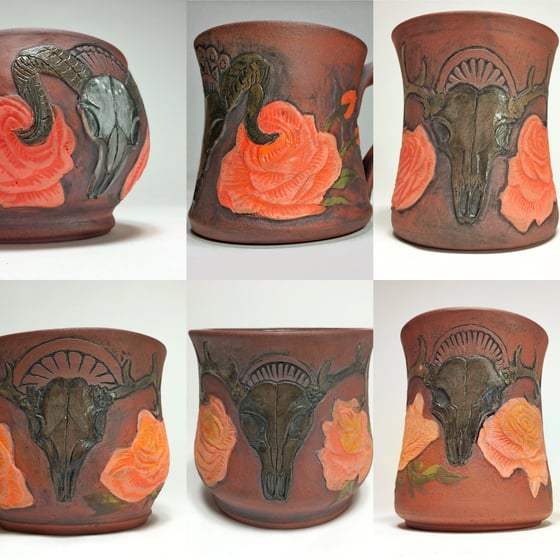 Image of Skull and Roses mugs