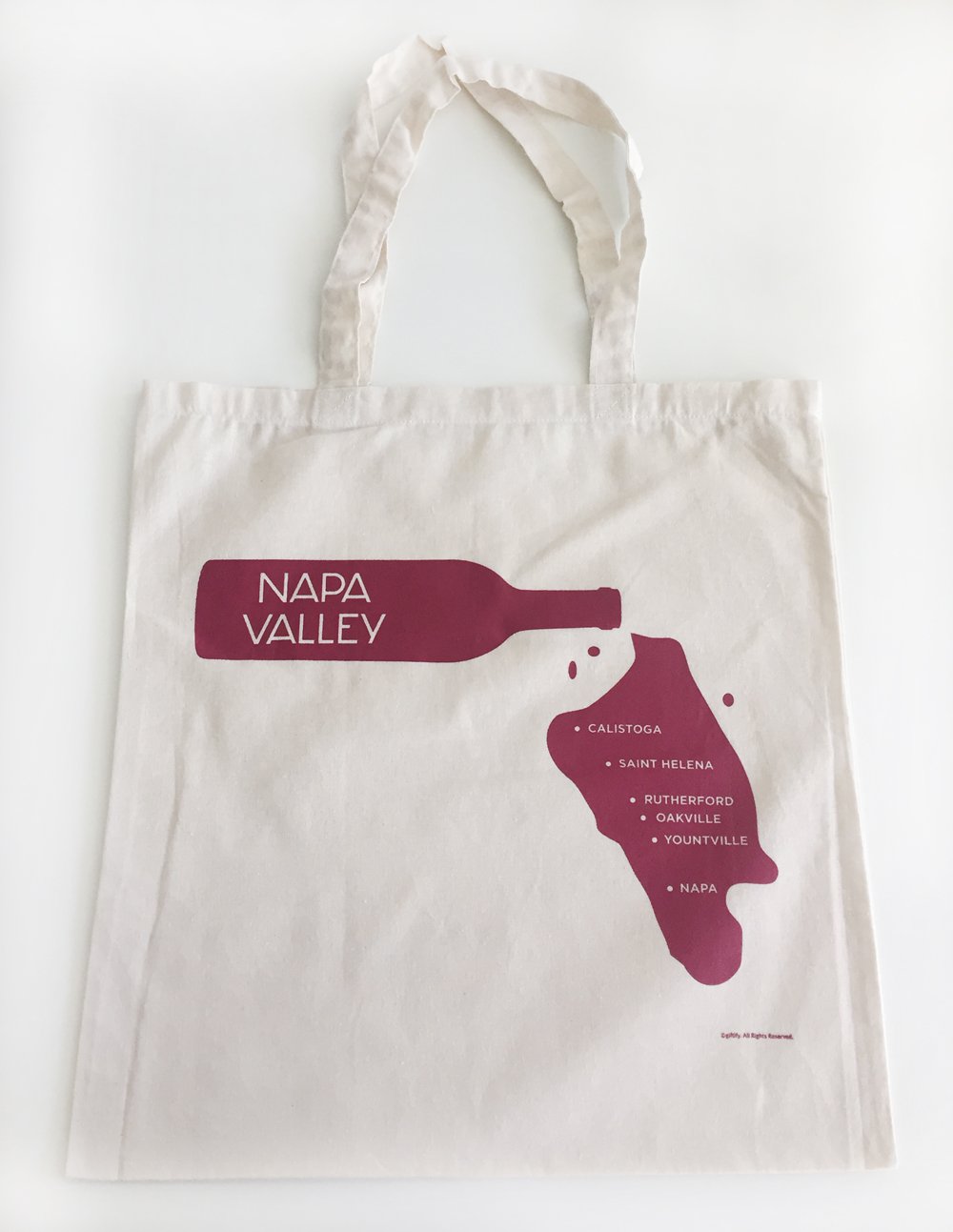 Napa Valley Wine Pour Lightweight Cotton Canvas Tote Bag
