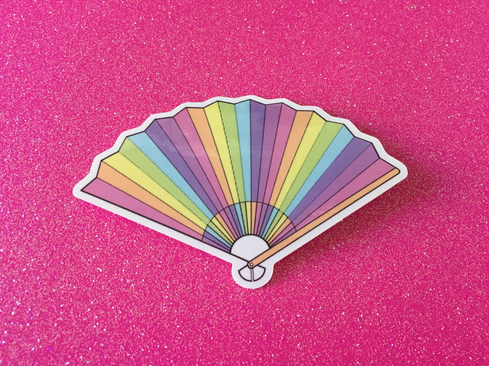 Image of Rainbow Fan Vinyl Sticker