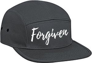 Image of Forgiven Cap Charcoal Gray & White