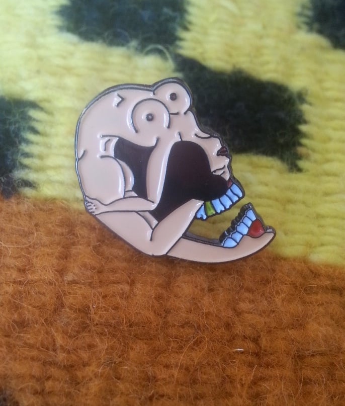 Image of Skull Girl Pin