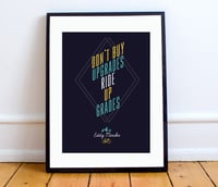 Image 1 of "Don't buy upgrades" quote print - A4 or A3