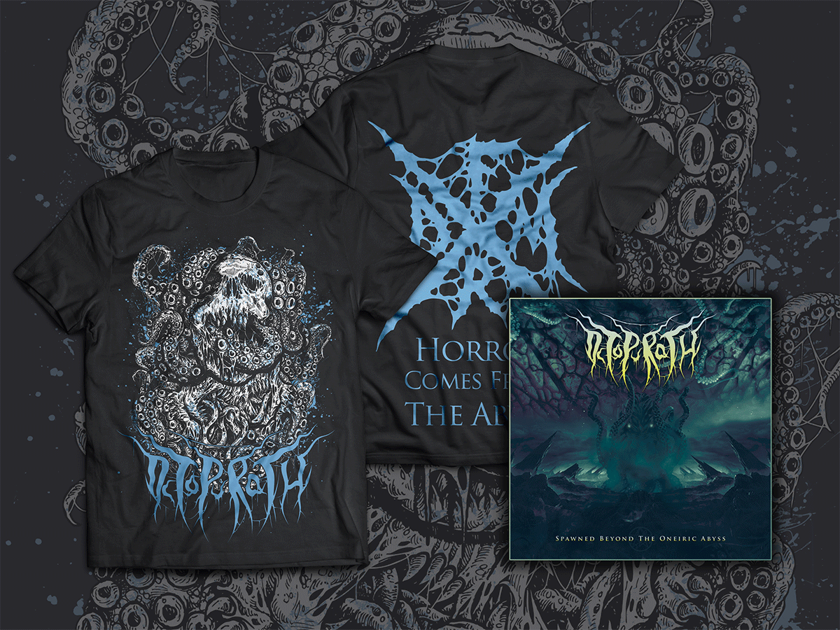 Octopurath T Shirt Horror Comes From The Abyss Ep Spawned Beyond The Oneiric Abyss