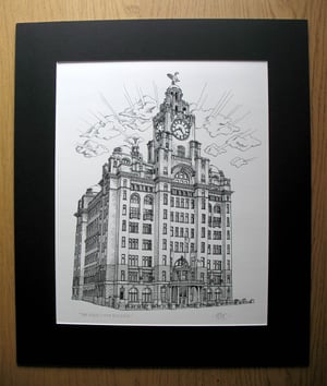 Liver Building Liverpool Architecture Art Print - Limited Edition