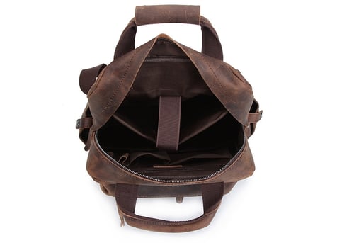 Image of Handmade Vintage Leather Backpack, Travel Backpack B826