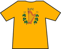 Image 3 of Hibs, Hibernian, HFC 1875 Harp & Shamrock T-shirts.