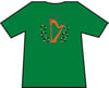Hibs, Hibernian, HFC 1875 Harp & Shamrock T-shirts.