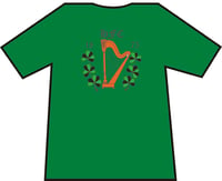 Image 2 of Hibs, Hibernian, HFC 1875 Harp & Shamrock T-shirts.