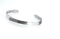 Image 2 of sterling silver Astonishing light Hafiz quote cuff 