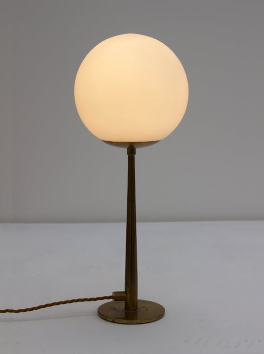 Image of Brass Table Lamp by Hans-Agne Jakobsson, Sweden 1960s