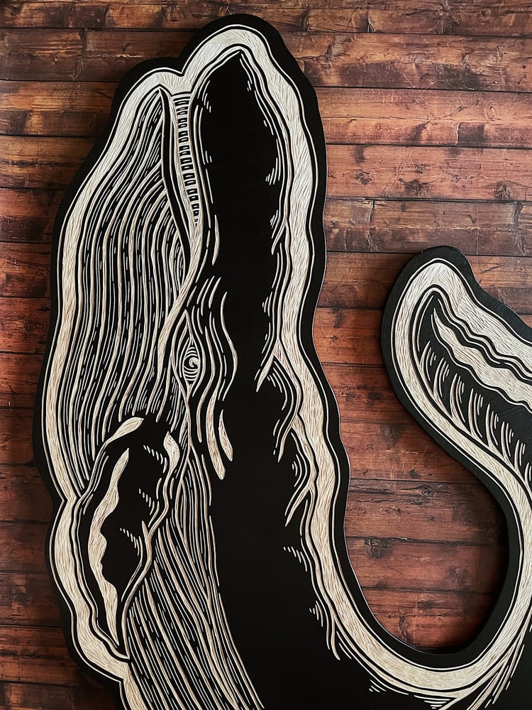 Image of Whale Woodcut 