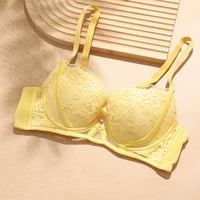 Image 5 of Autumn Winter Women’s Push Up Lace Bra Comfort Padded Underwire Bra Lift Up Add One Cup FW6052